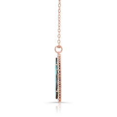 Amy Y 18K Gold, Bouder Opal and Diamond Contemporary Pendant Necklace 'Emily'
