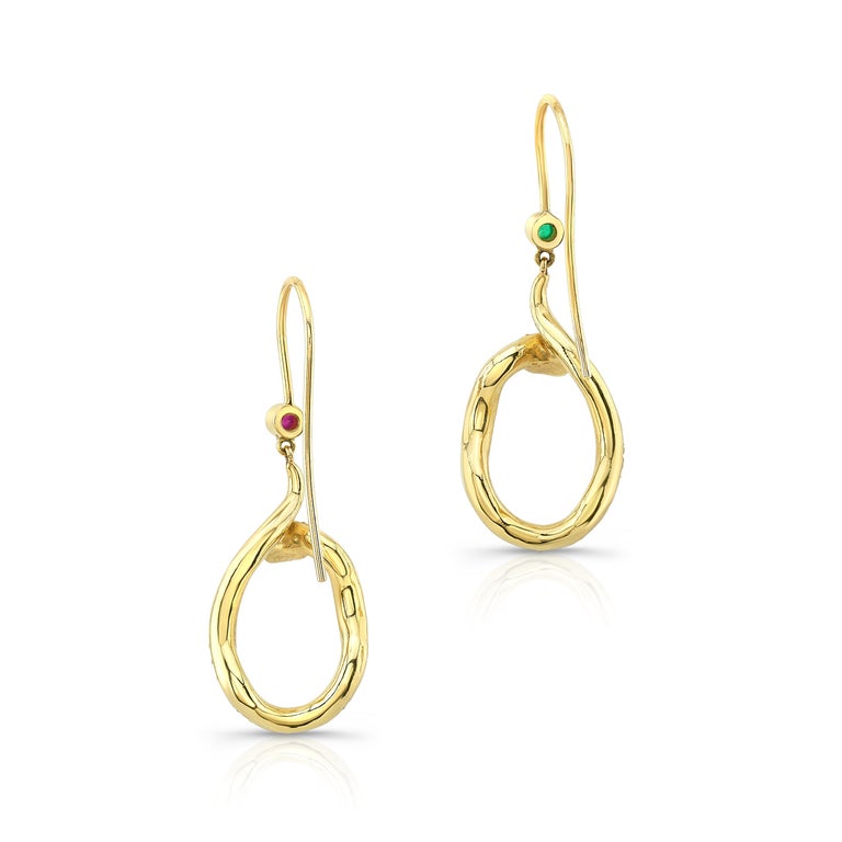 Eclipse Hoop Earrings Silver Small - Amy Tamblyn main image 1