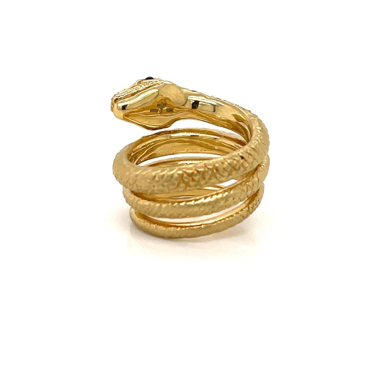 gucci snake ring gold