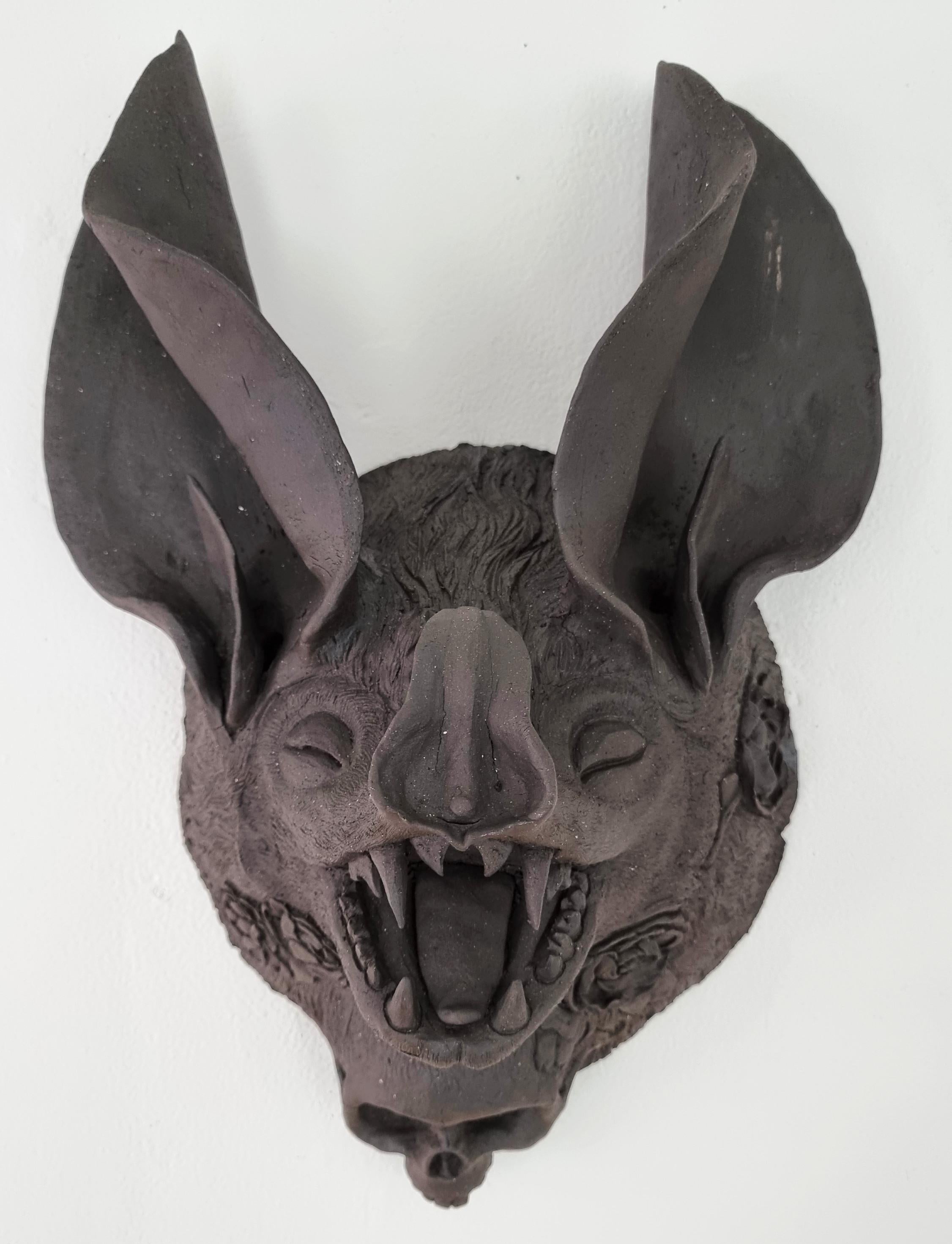 Amy Young Figurative Sculpture - Black Bat (MADE TO ORDER)