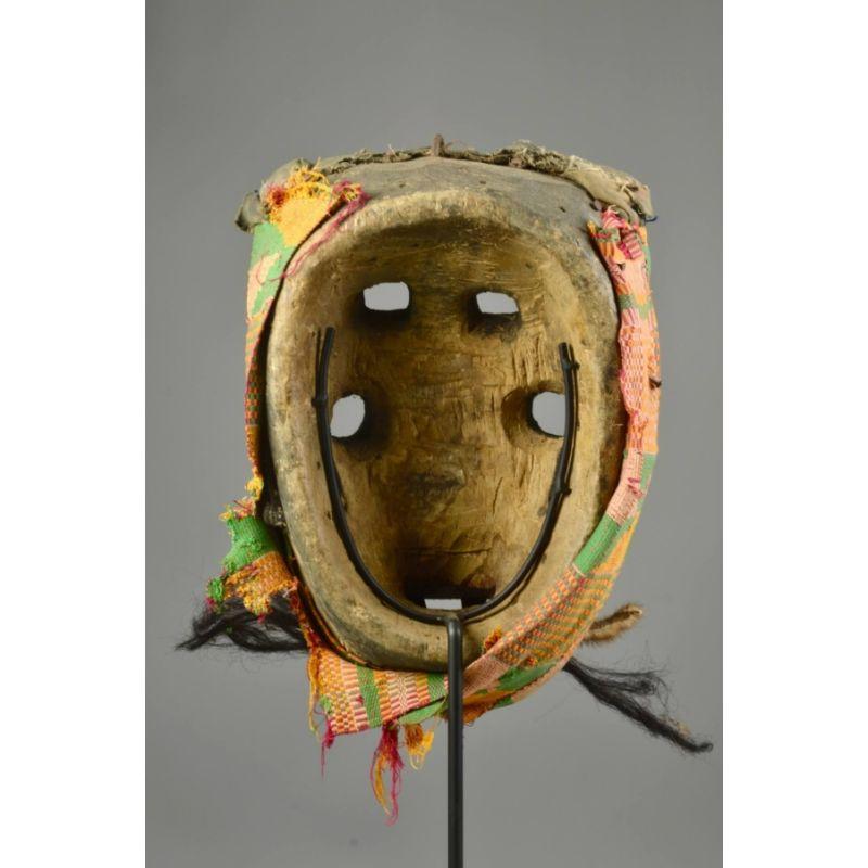Ivorian Amyas Naegele Wé Mask in Wood For Sale