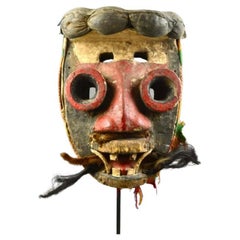 Vintage Amyas Naegele Wé Mask in Wood