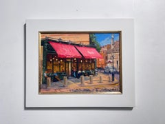 Pimlico Cafe - original cityscape impressionism - contemporary art