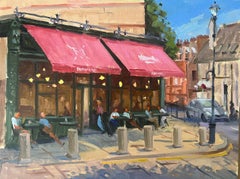 Pimlico Cafe - original cityscape impressionism - contemporary art