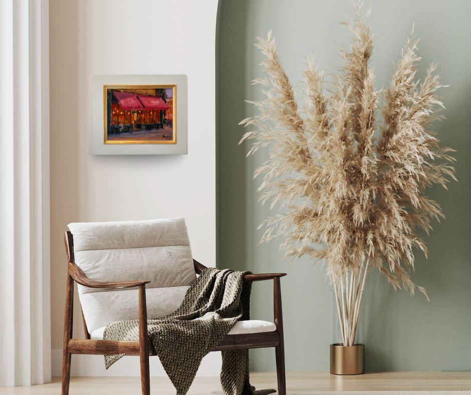 Sunday Morning Coffee, Pimlico-Original-Stadtbild-Impressionismus-Gegenwartskunst im Angebot 2