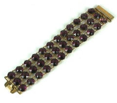 Bracciale A Link con cristalli di Amythest
