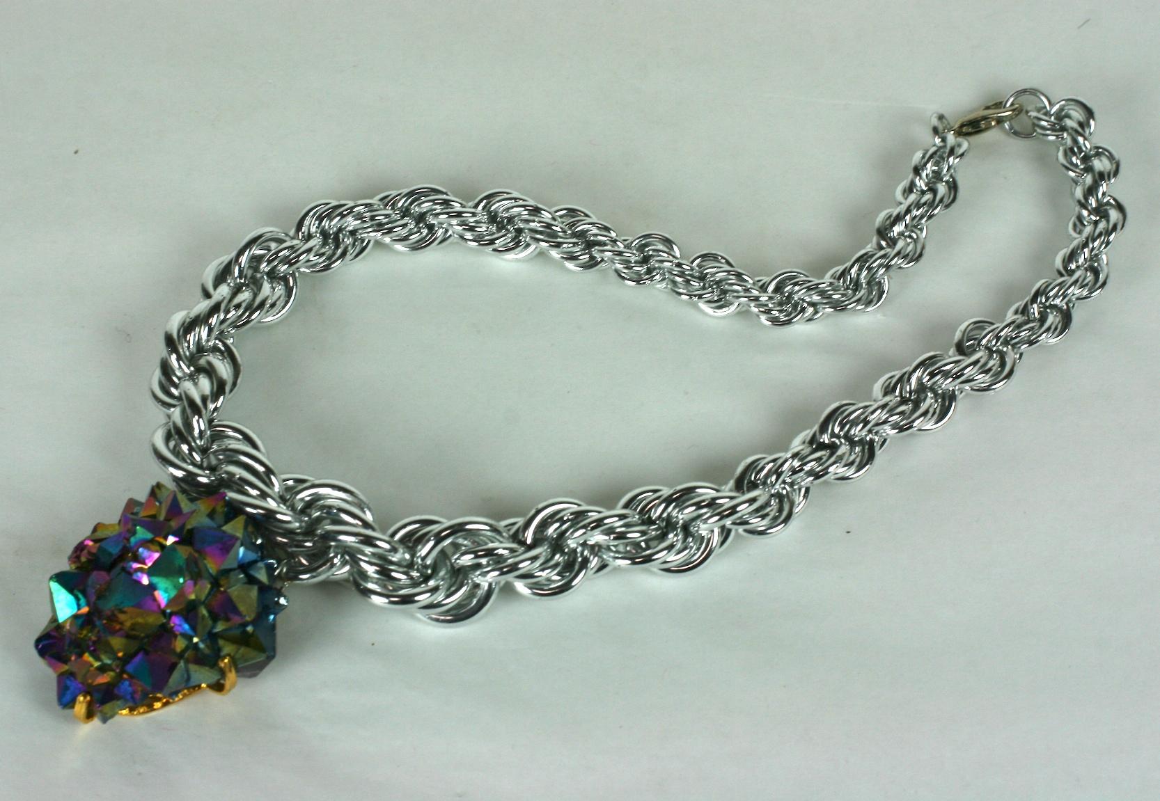 Artisan Amythest Meteor Rapper Chain, MWLC For Sale