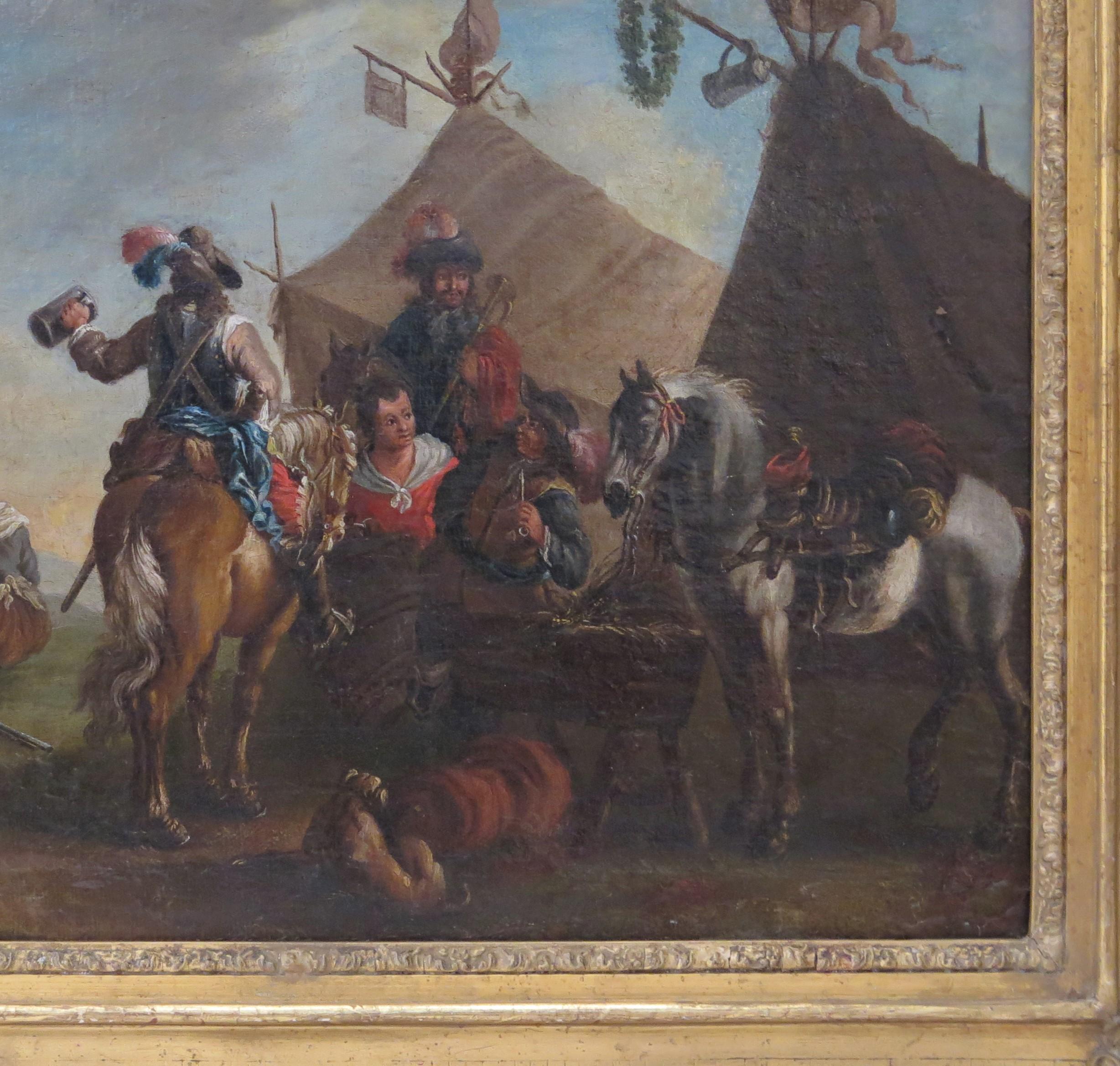 An 17th Century Oil on Canvas Scene after Philips Wouwerman (Dutch, 1619-1668) For Sale 2