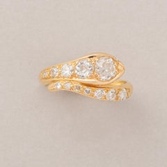 18 Carat Gold and Diamond Antique Ring