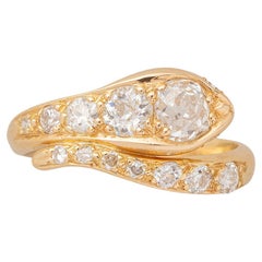 18 Carat Gold and Diamond Antique Ring