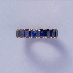 18 Carat Gold and Sapphire Boucheron Eternity Ring