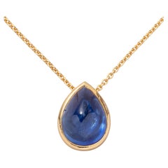 An 18 Carat Gold and Sapphire Pendant