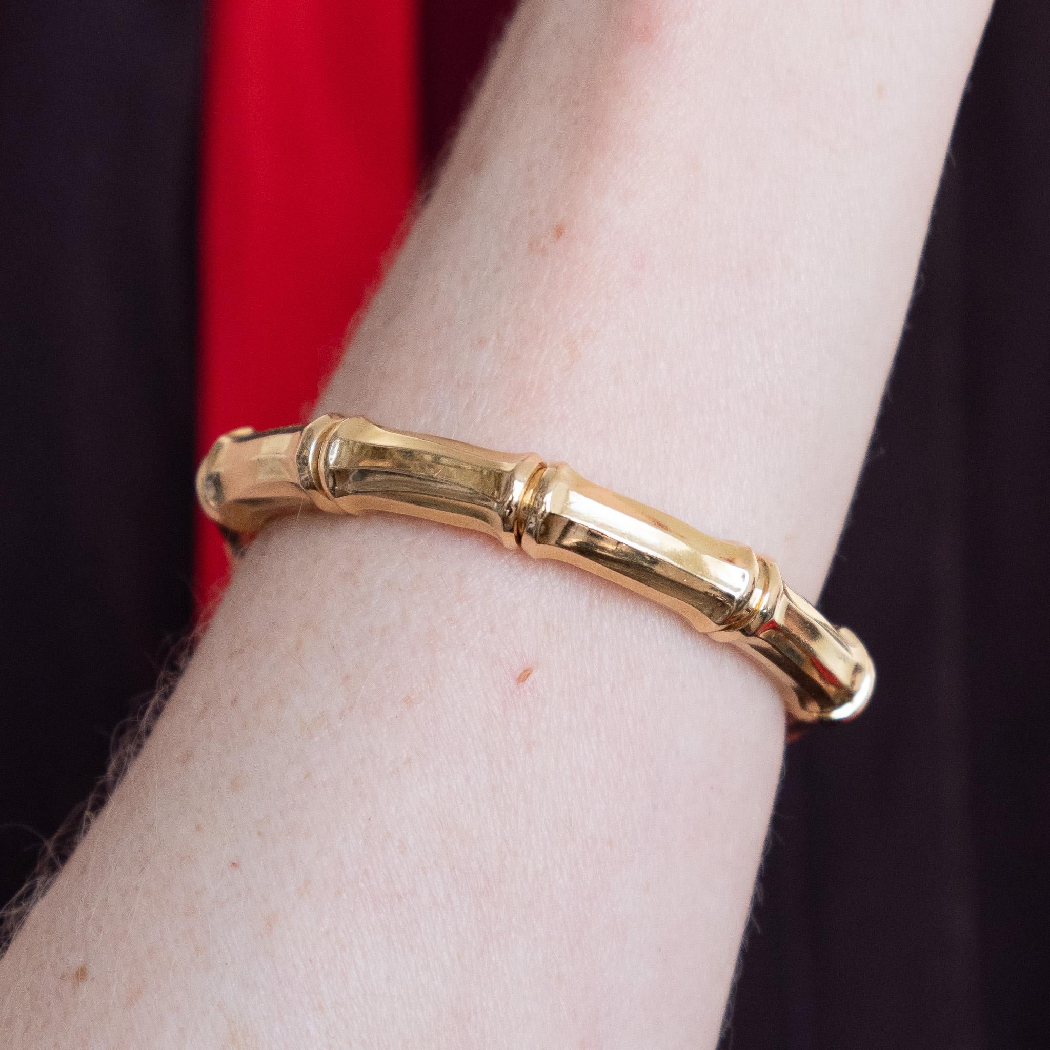 An 18 Carat Gold Cartier Bamboo Bracelet In Excellent Condition In Amsterdam, NL