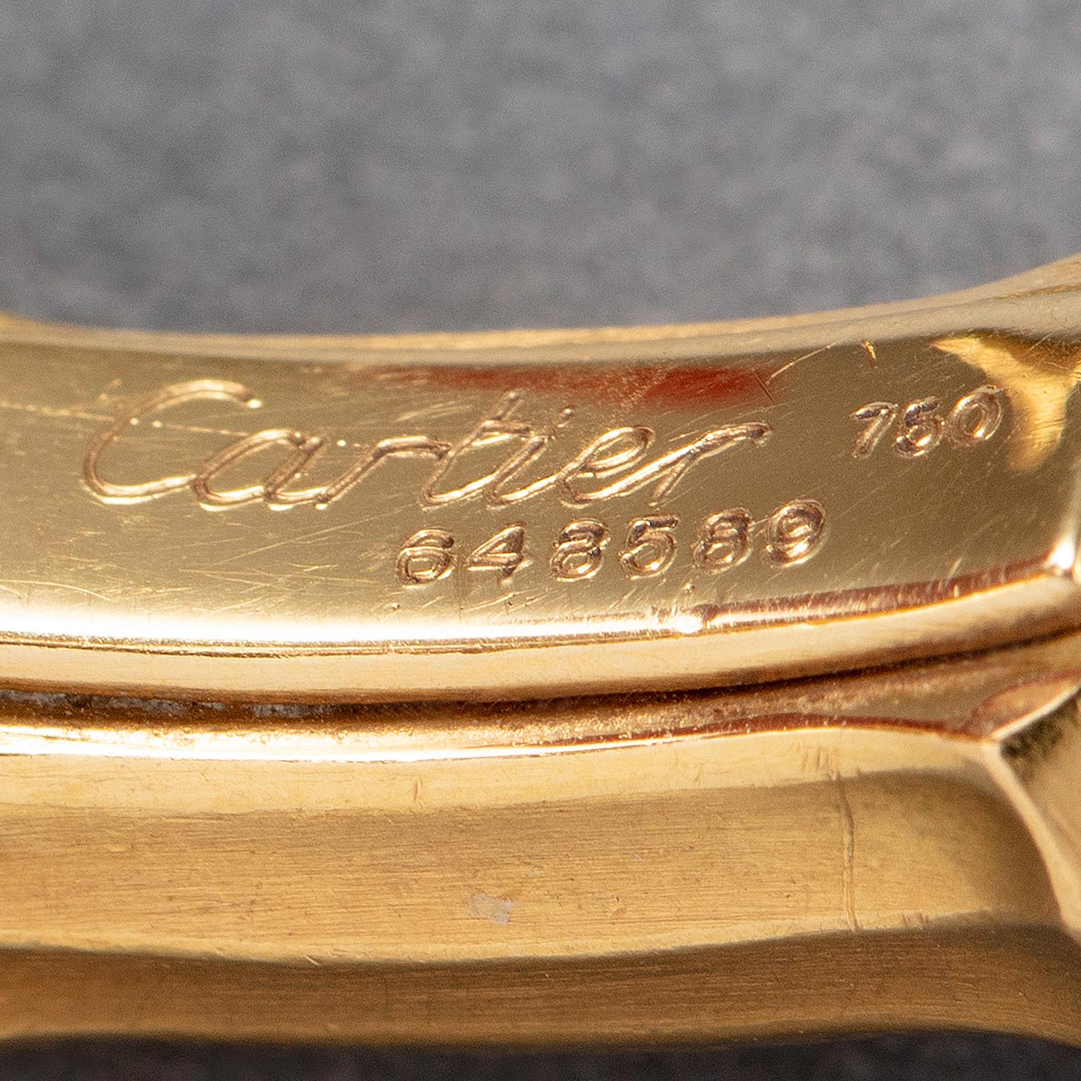 An 18 Carat Gold Cartier Bamboo Bracelet 1