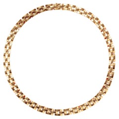 Retro An 18 Carat Gold Cartier Panthere Necklace 