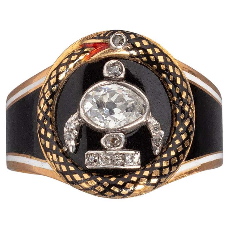 Brangle An Important 18 Carat Gold Diamond and Enamel Souvenir Bracelet For ...