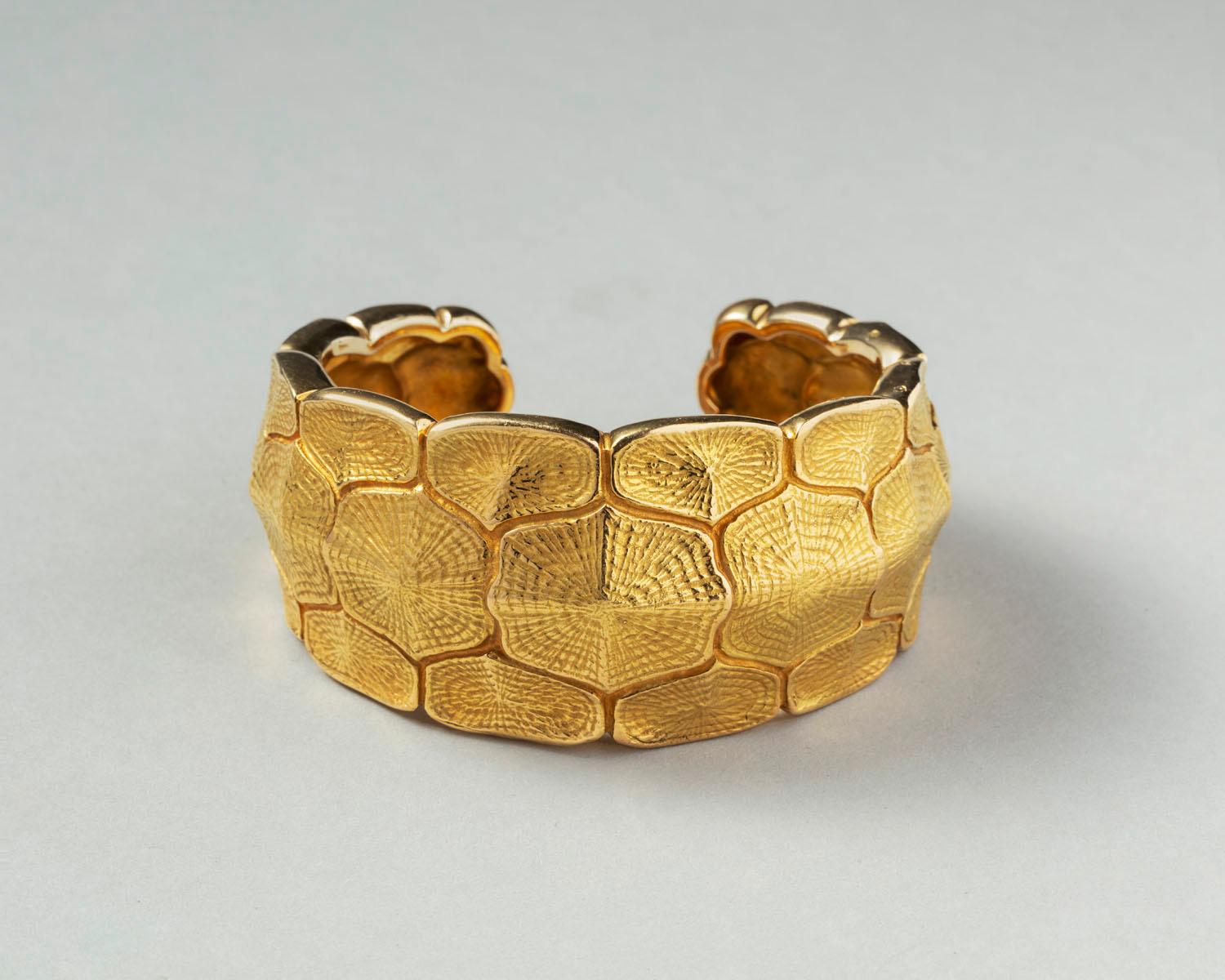 Fred of Paris - Bracelet manchette en or 18 carats Unisexe en vente