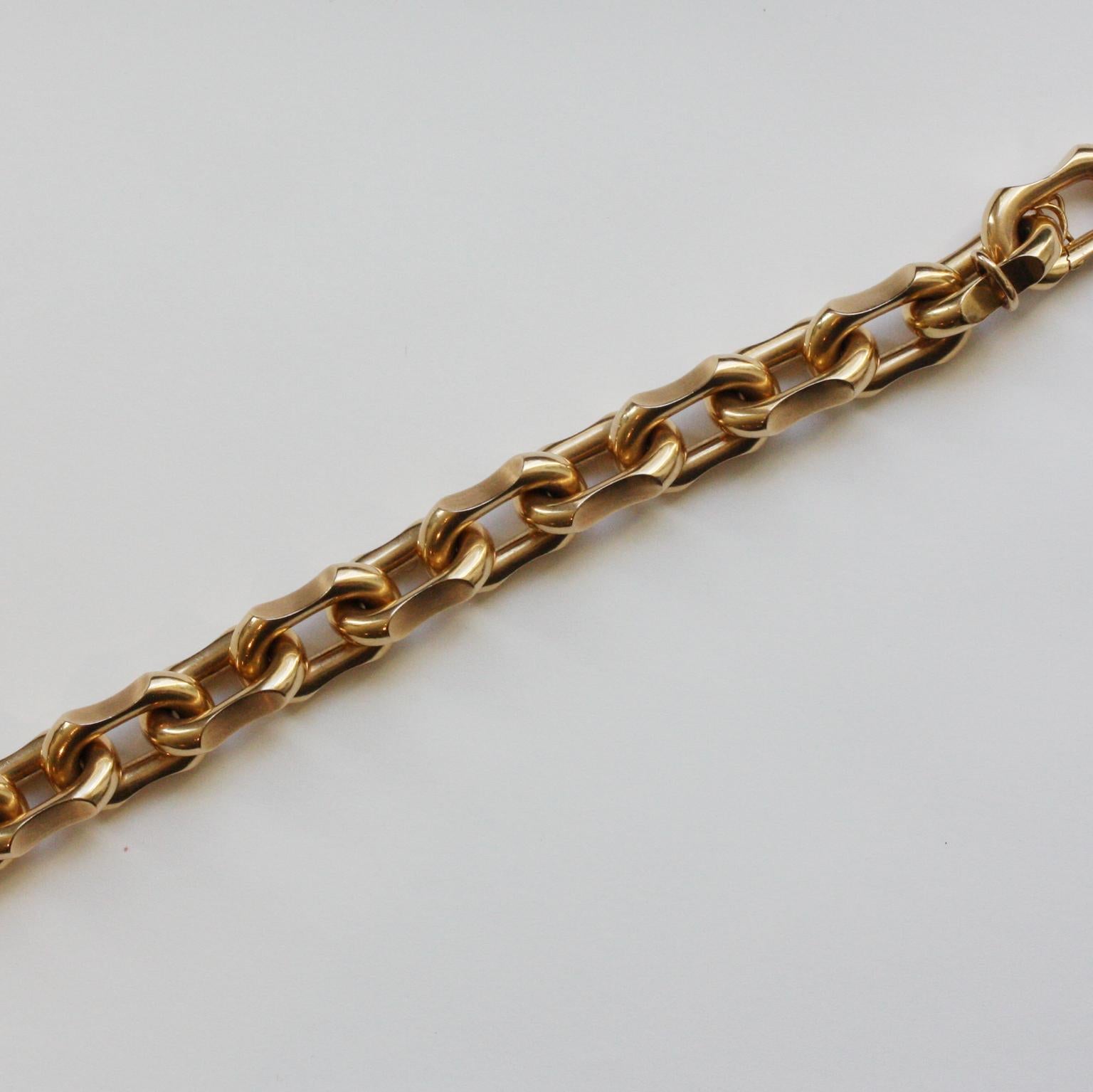 Women's or Men's 18 Carat Gold Link Bracelet