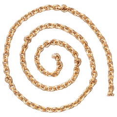 Lange Kette oder 6er-Set Armbänder aus 18 Karat Gold