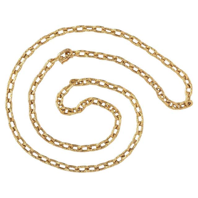 Caeter Chain 18 Carat Gold Vintage Cartier Chain For Sale at 1stDibs | cartier ...