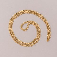 An 18 Carat Gold Vintage Long Chain