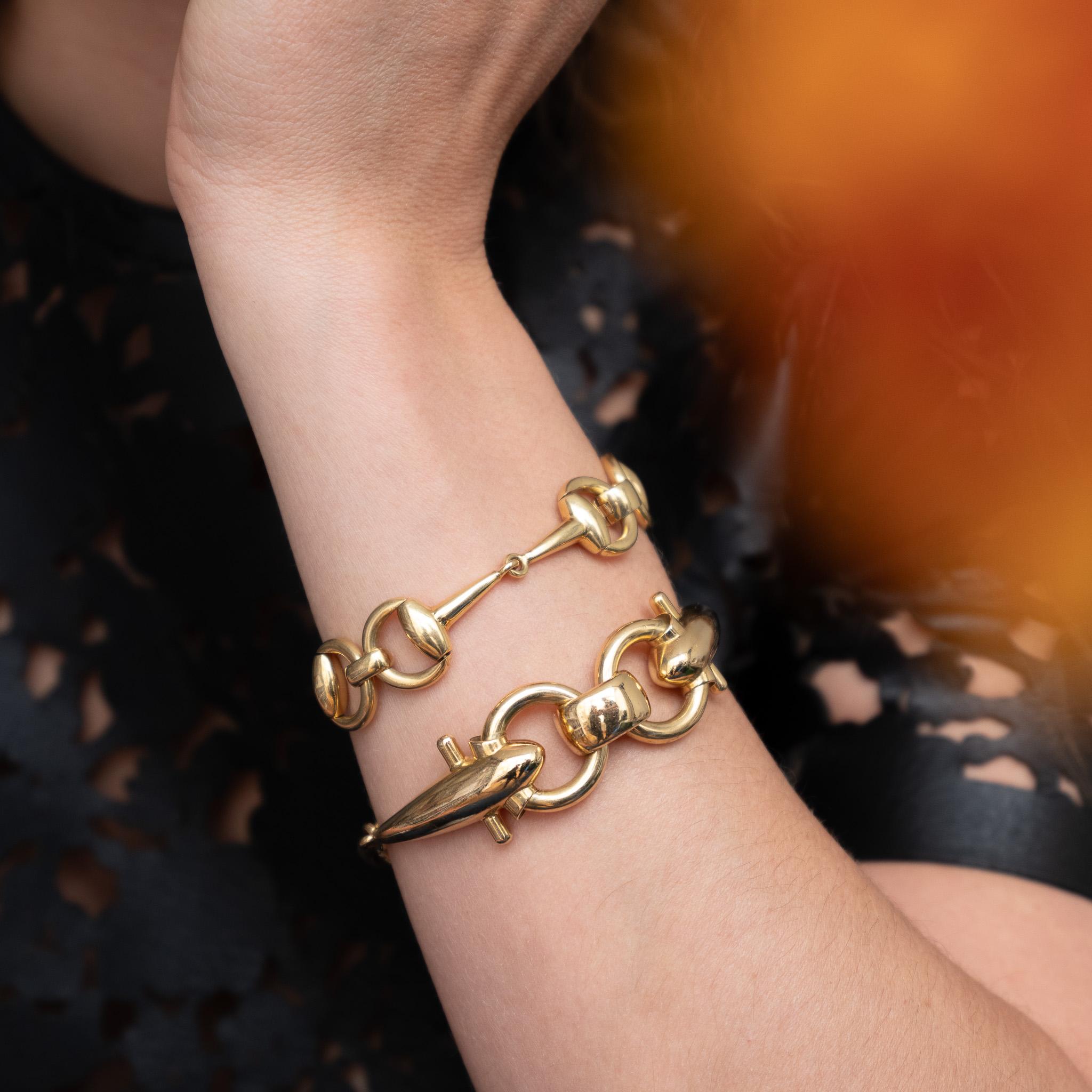 Una pulsera de oro de 18 quilates de Weingrill Snaffle o bocado de caballo en venta 1