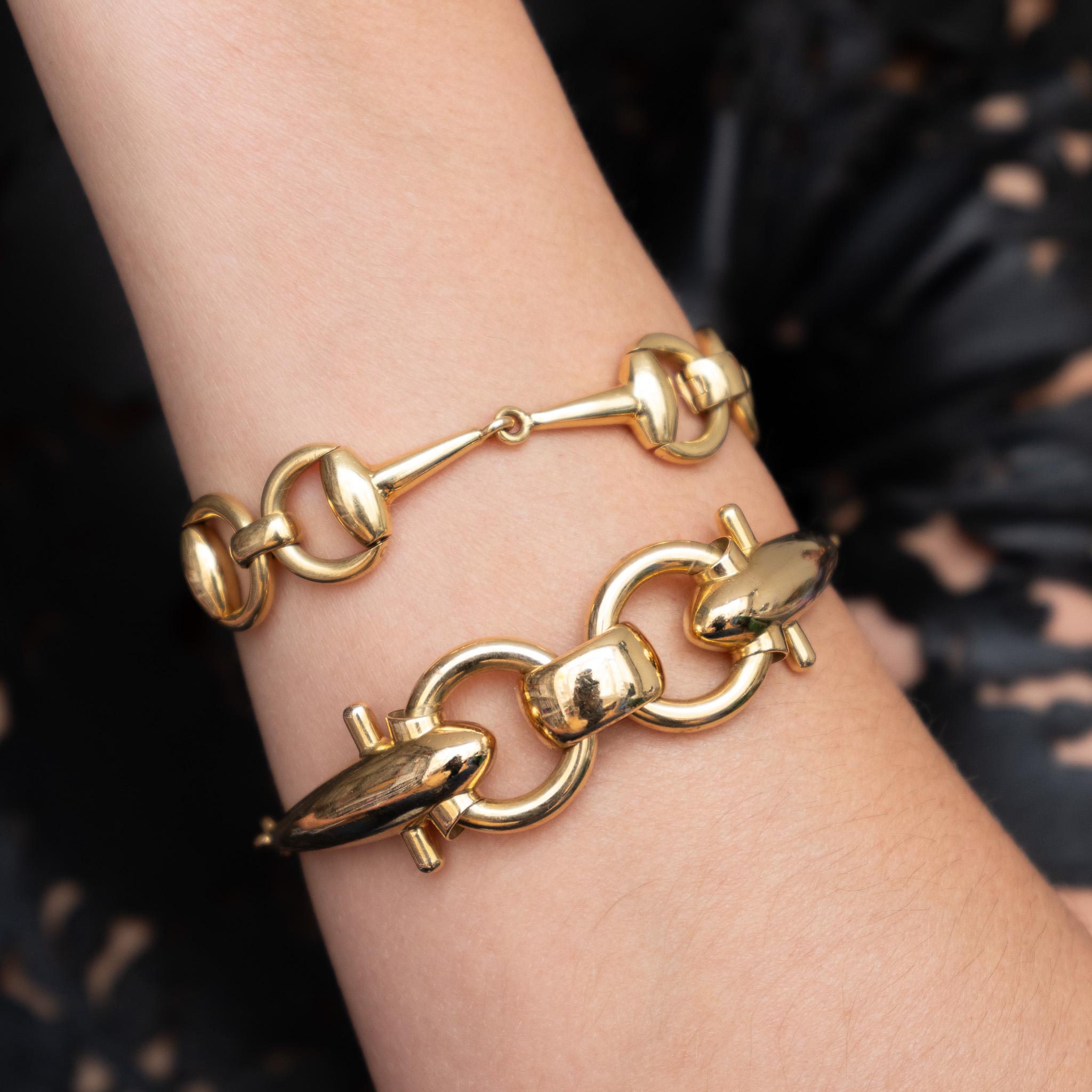 Una pulsera de oro de 18 quilates de Weingrill Snaffle o bocado de caballo en venta 2