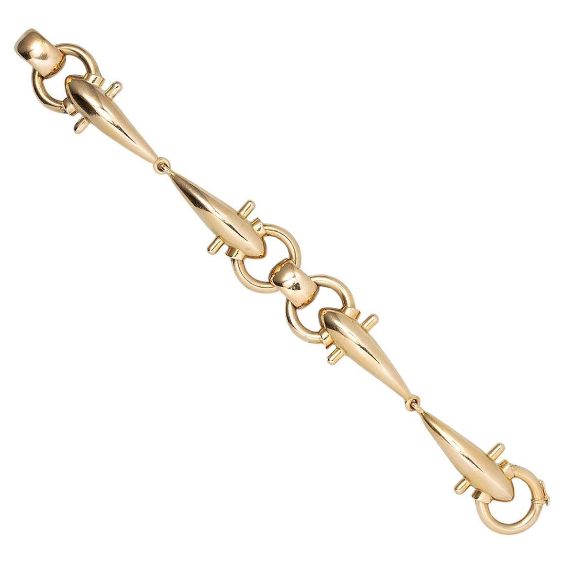 An 18 Carat Gold Weingrill Snaffle or Horse Bit Bracelet