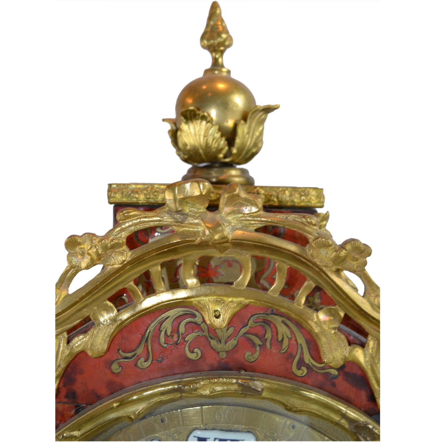 Französische Louis XV.-Armbanduhr aus Boulle und vergoldeter Bronze aus dem 18. Jahrhundert im Zustand „Gut“ im Angebot in Vancouver, British Columbia