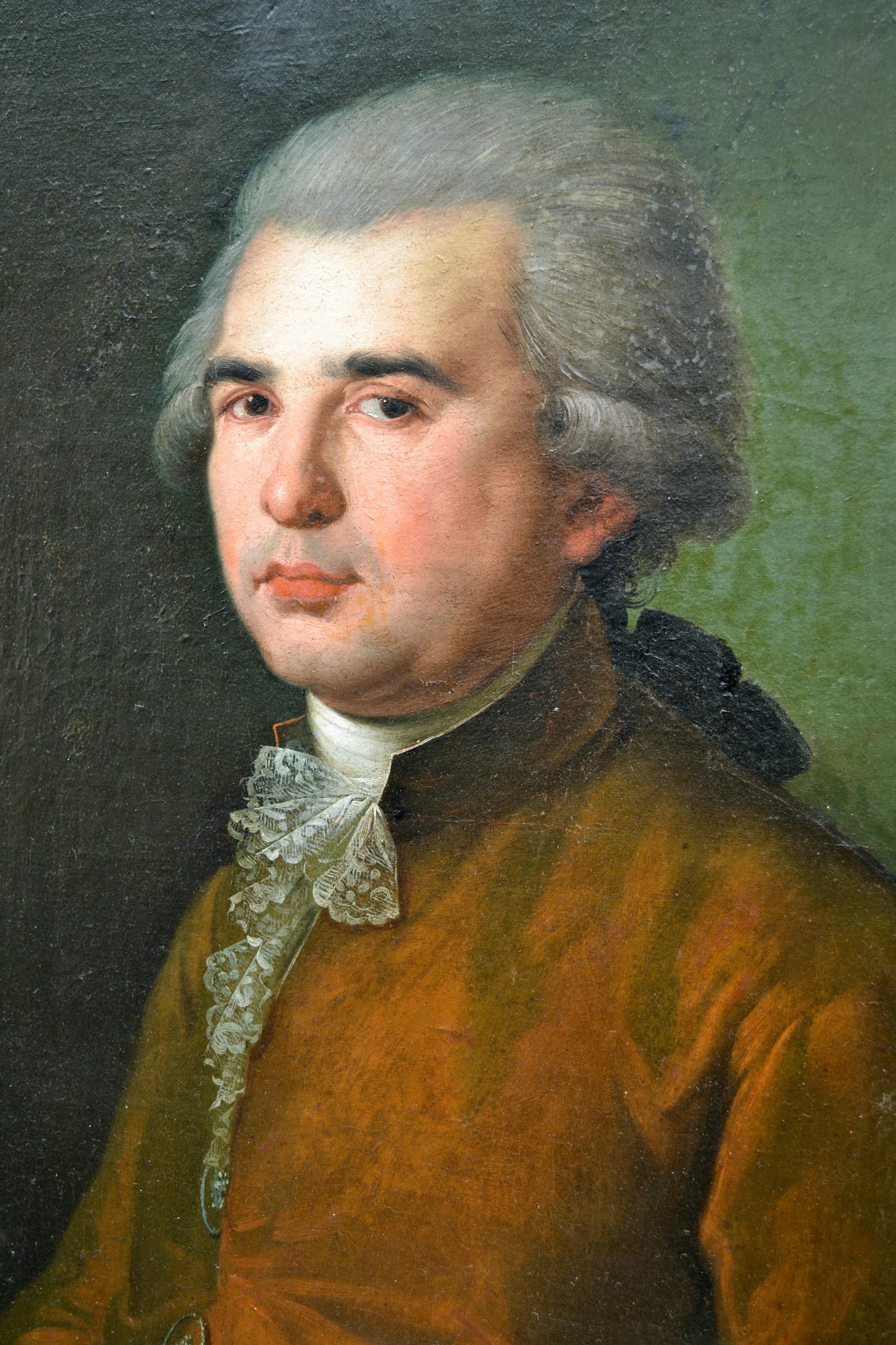 Porträt eines französischen aristokratischen Gentleman aus dem 18. Jahrhundert im Zustand „Gut“ im Angebot in Vancouver, British Columbia