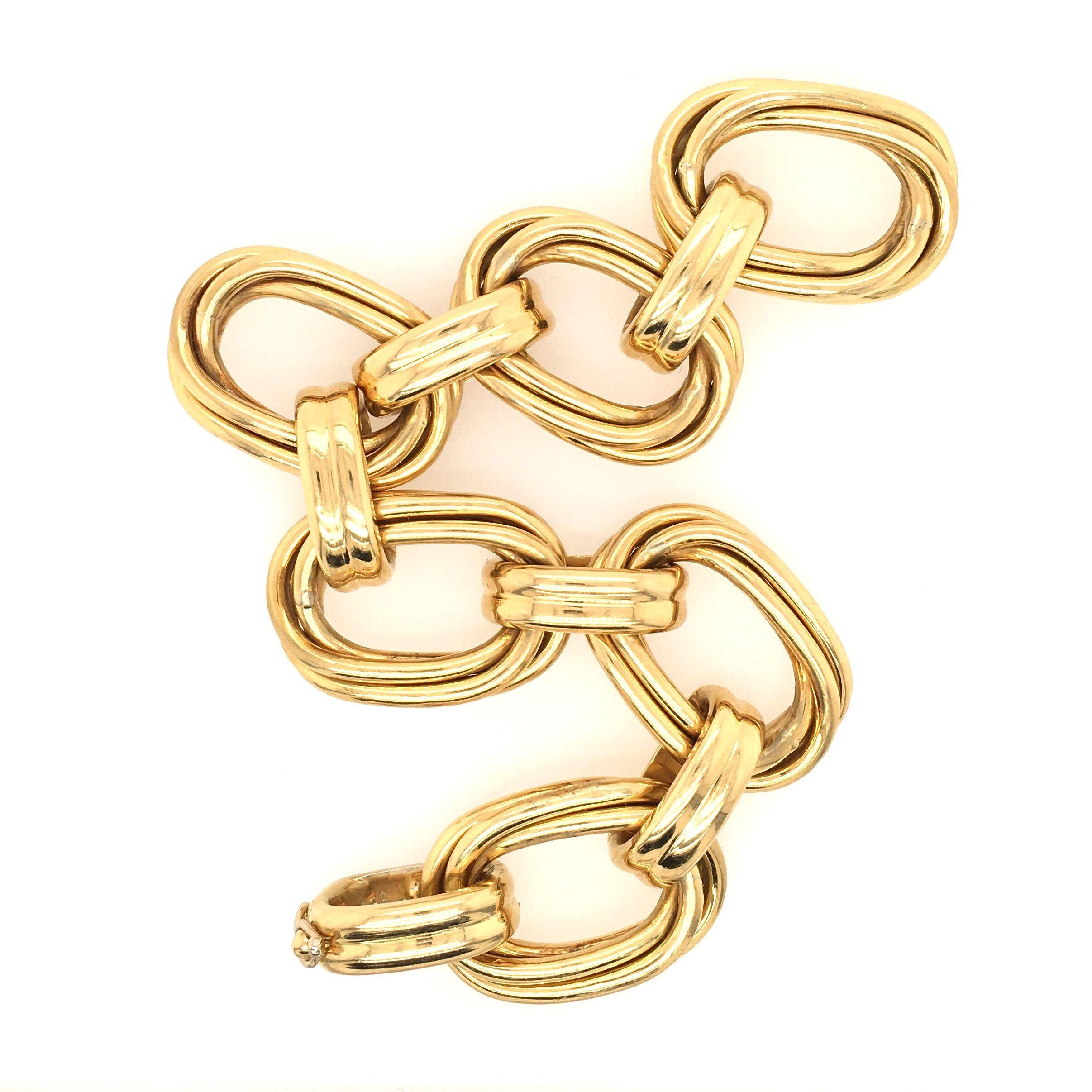  Bracelet en or jaune 18 carats Unisexe 