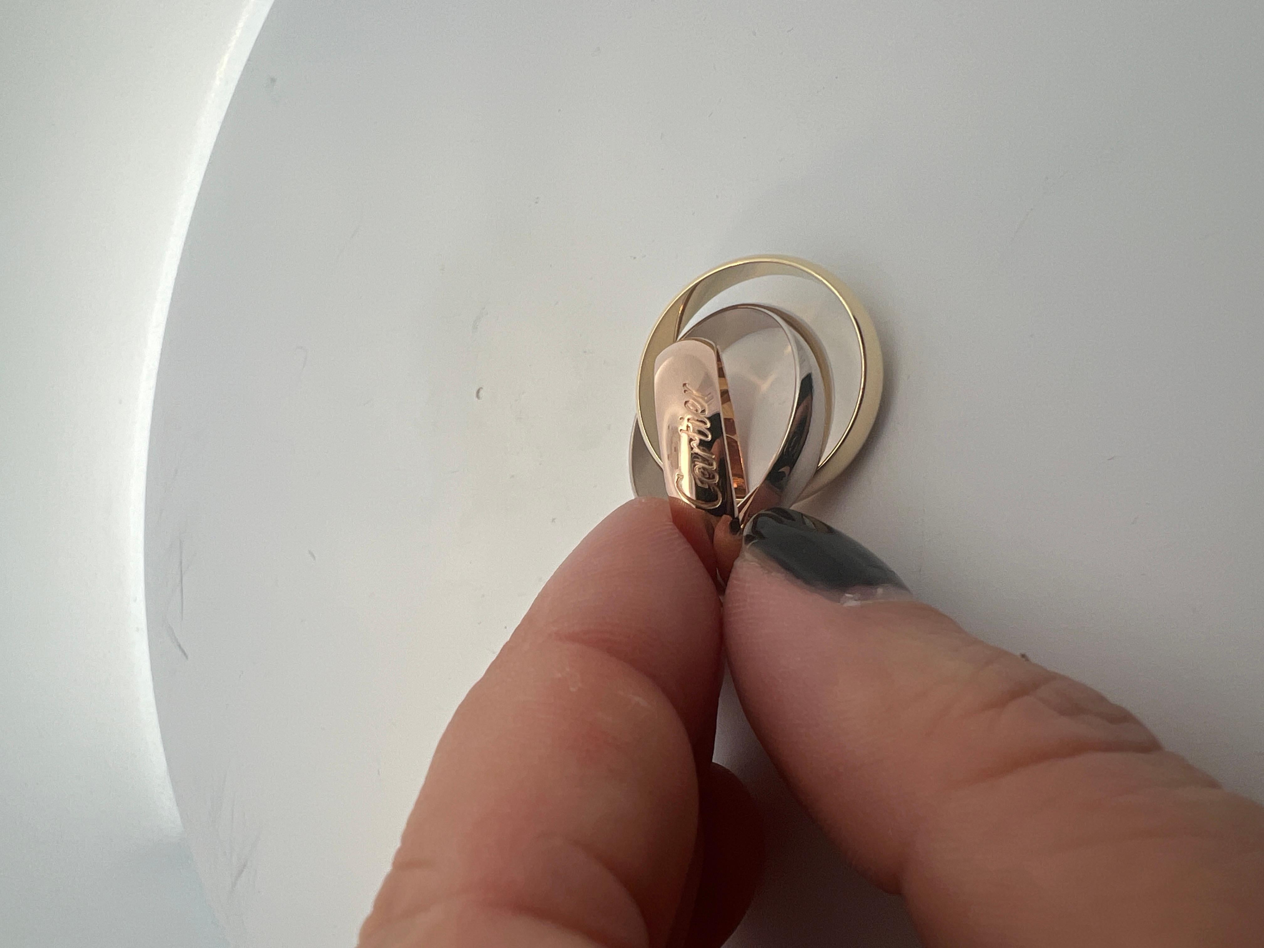 Ring aus 18 Karat Gelb-, Weiß- und Rotgold 
