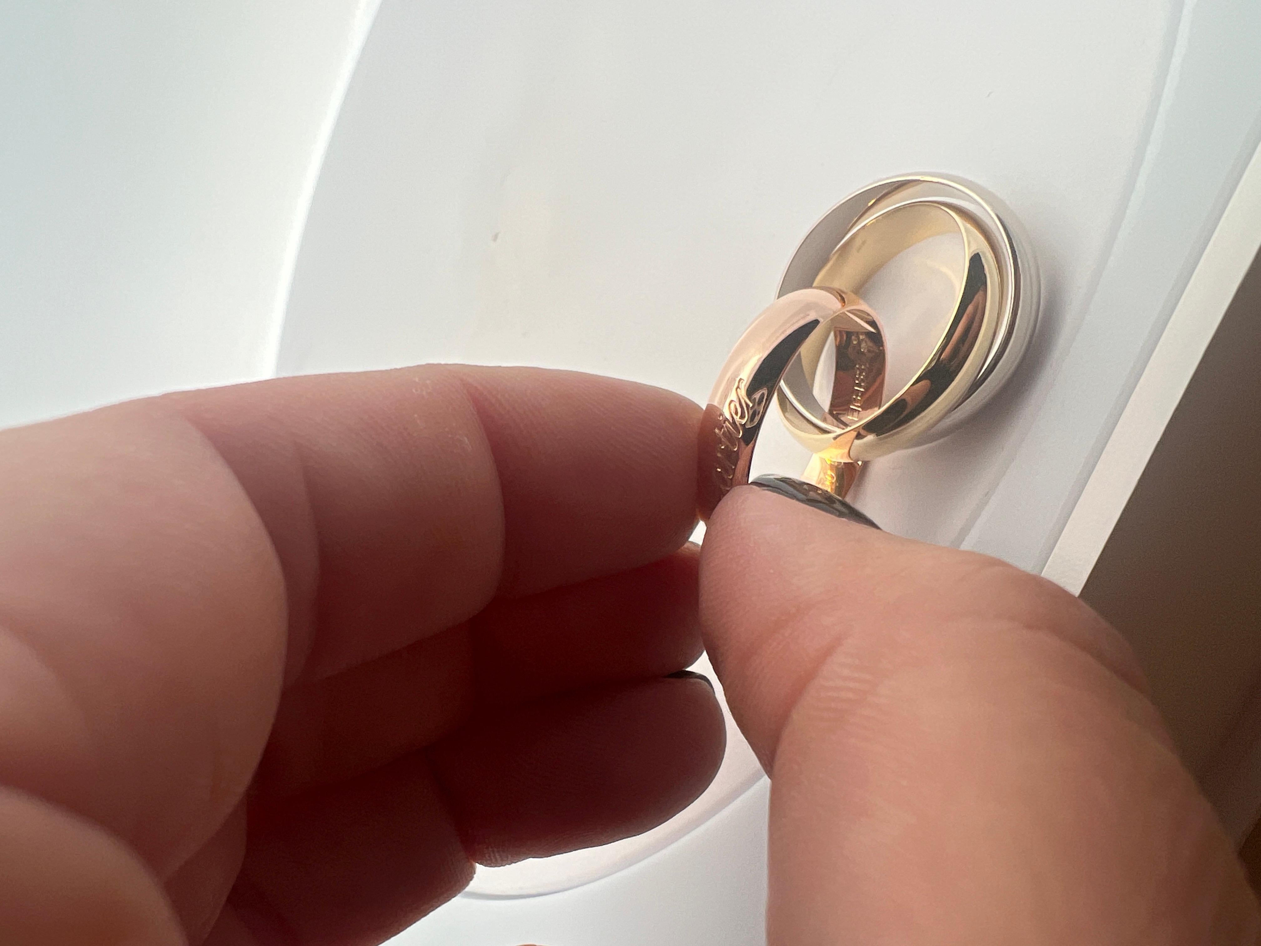 Ring aus 18 Karat Gelb-, Weiß- und Rotgold 