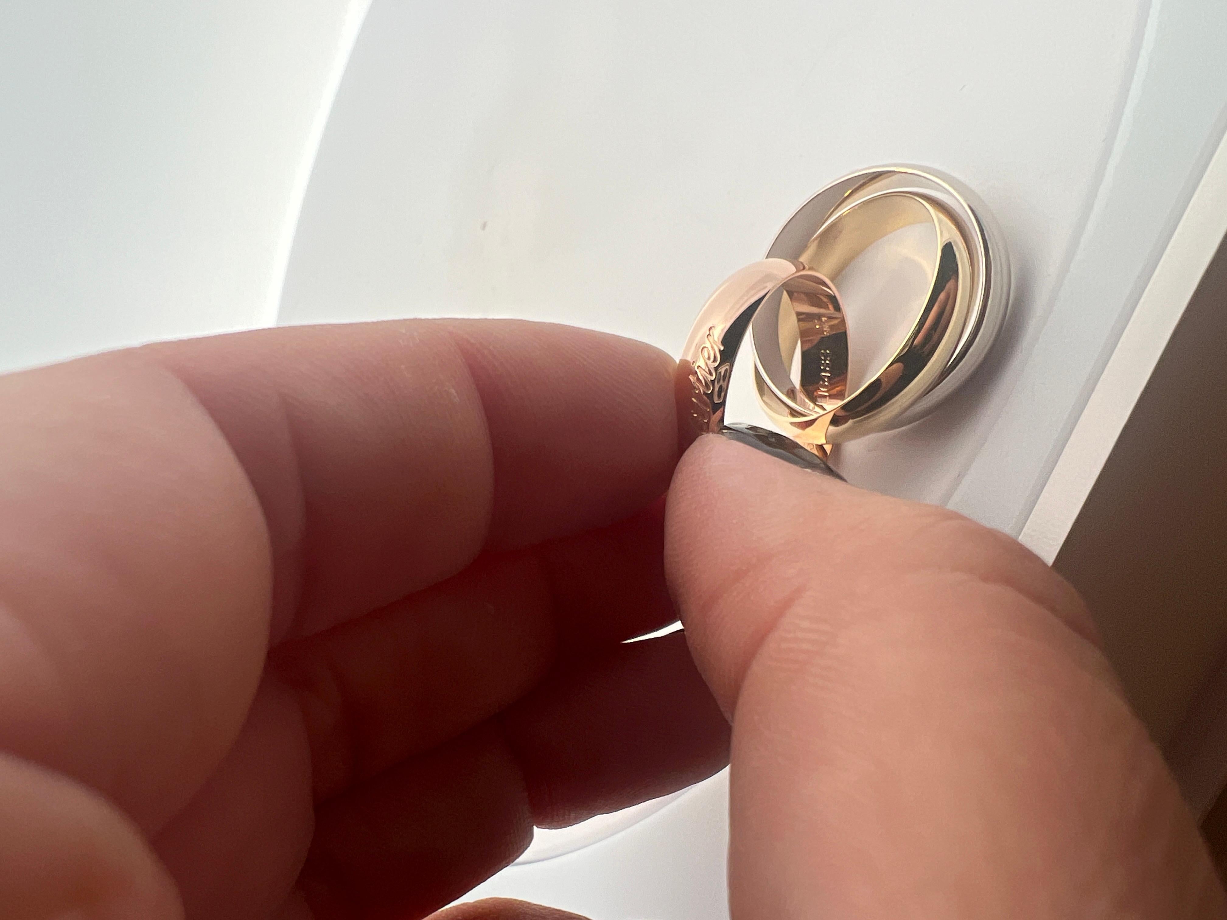 Ring aus 18 Karat Gelb-, Weiß- und Rotgold 