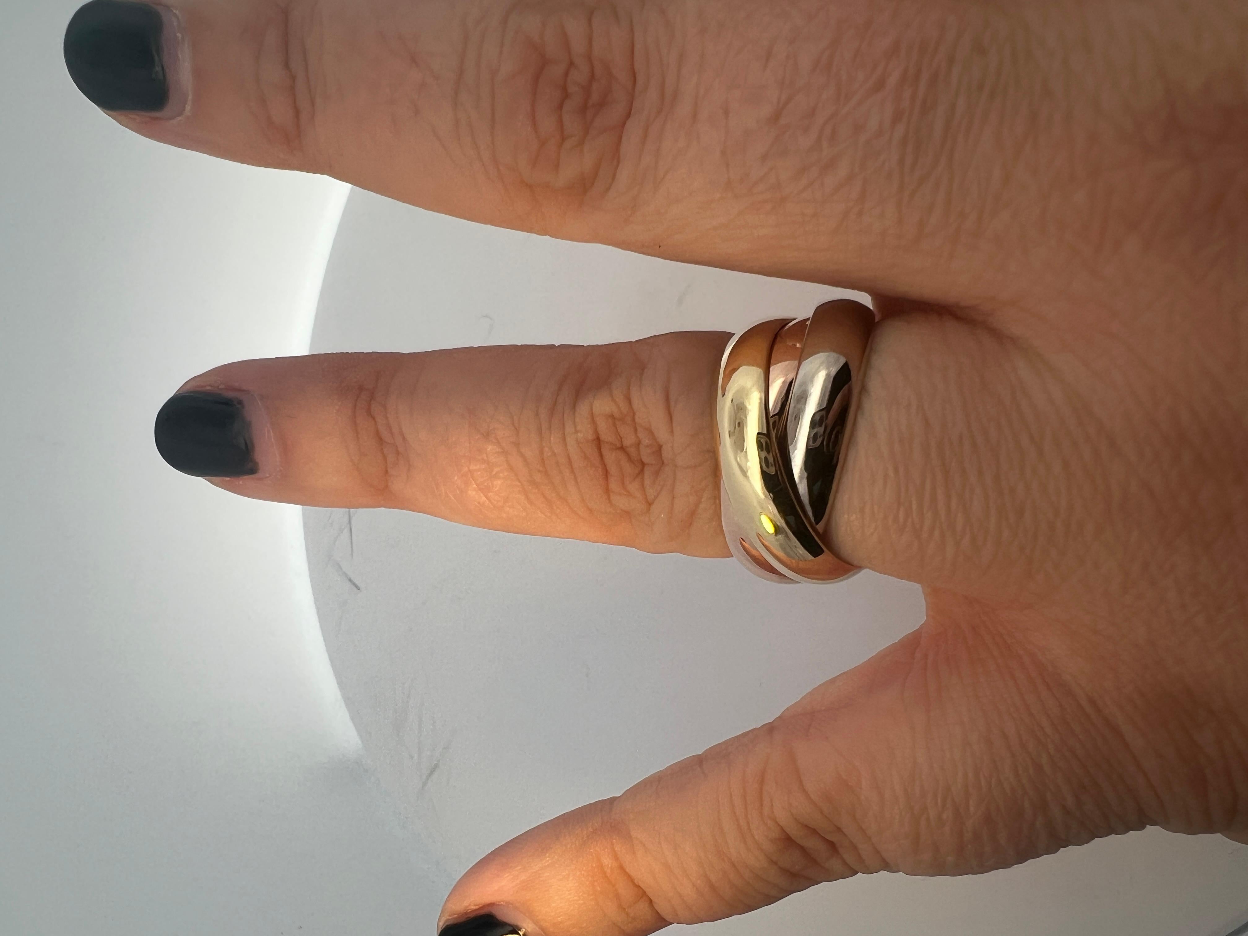 Ring aus 18 Karat Gelb-, Weiß- und Rotgold 