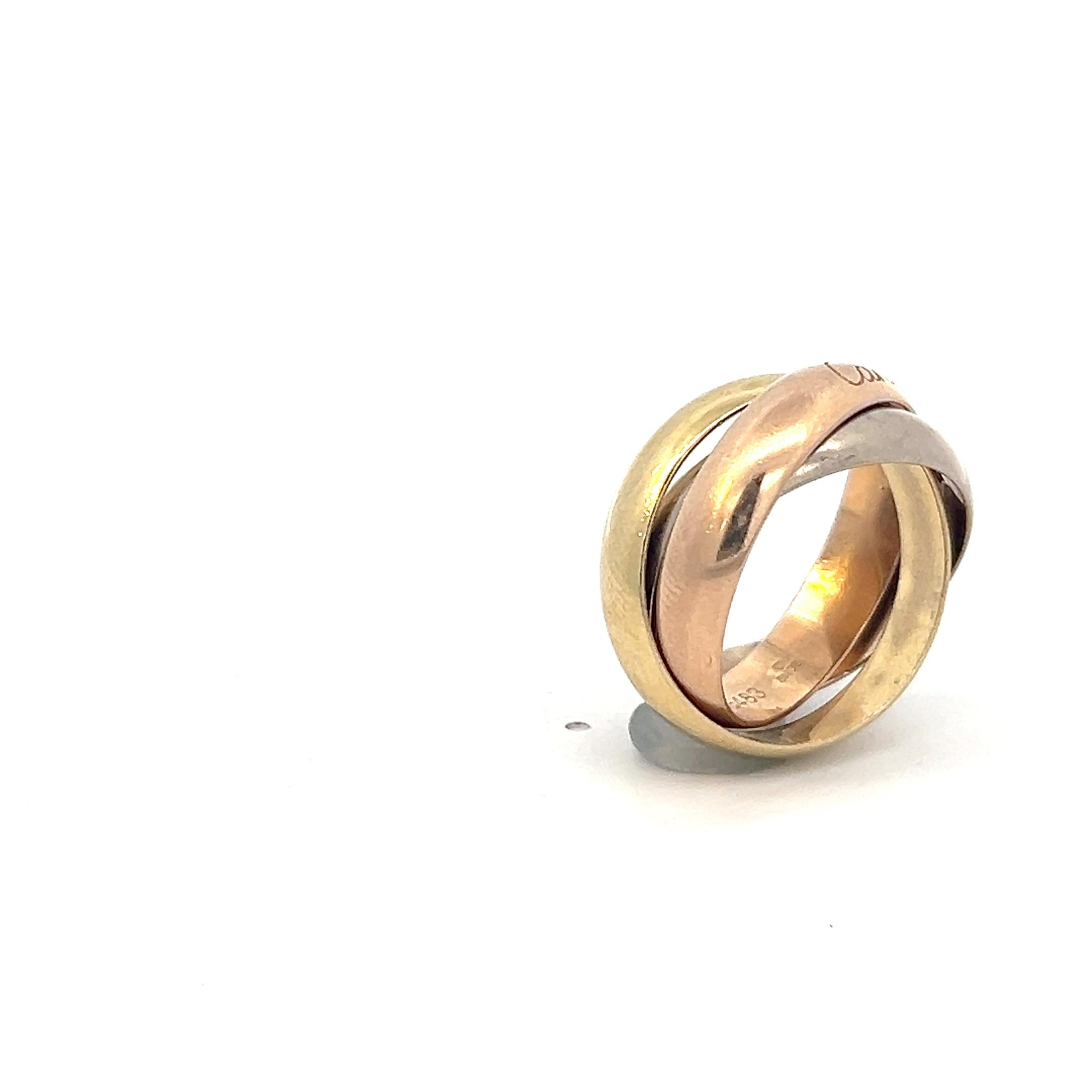Ring aus 18 Karat Gelb-, Weiß- und Rotgold 