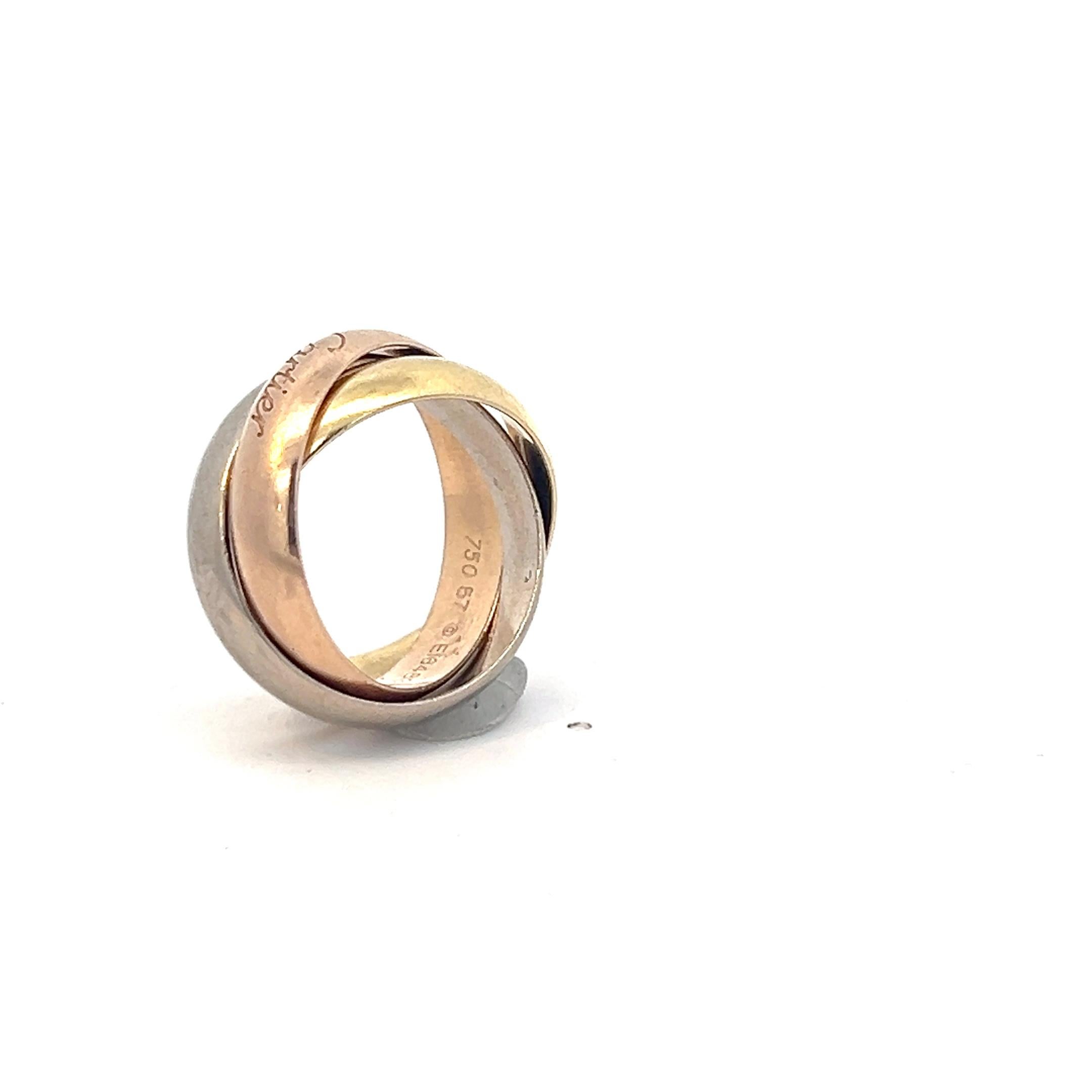 Ring aus 18 Karat Gelb-, Weiß- und Rotgold 
