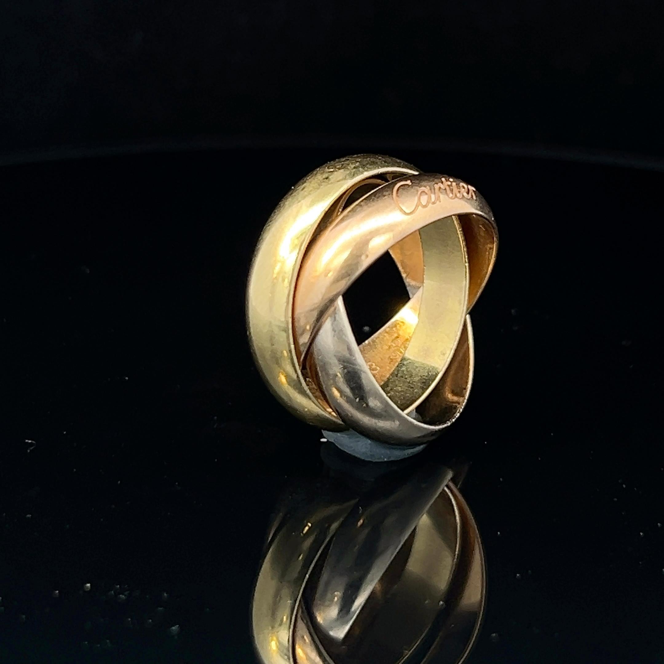 Ring aus 18 Karat Gelb-, Weiß- und Rotgold 
