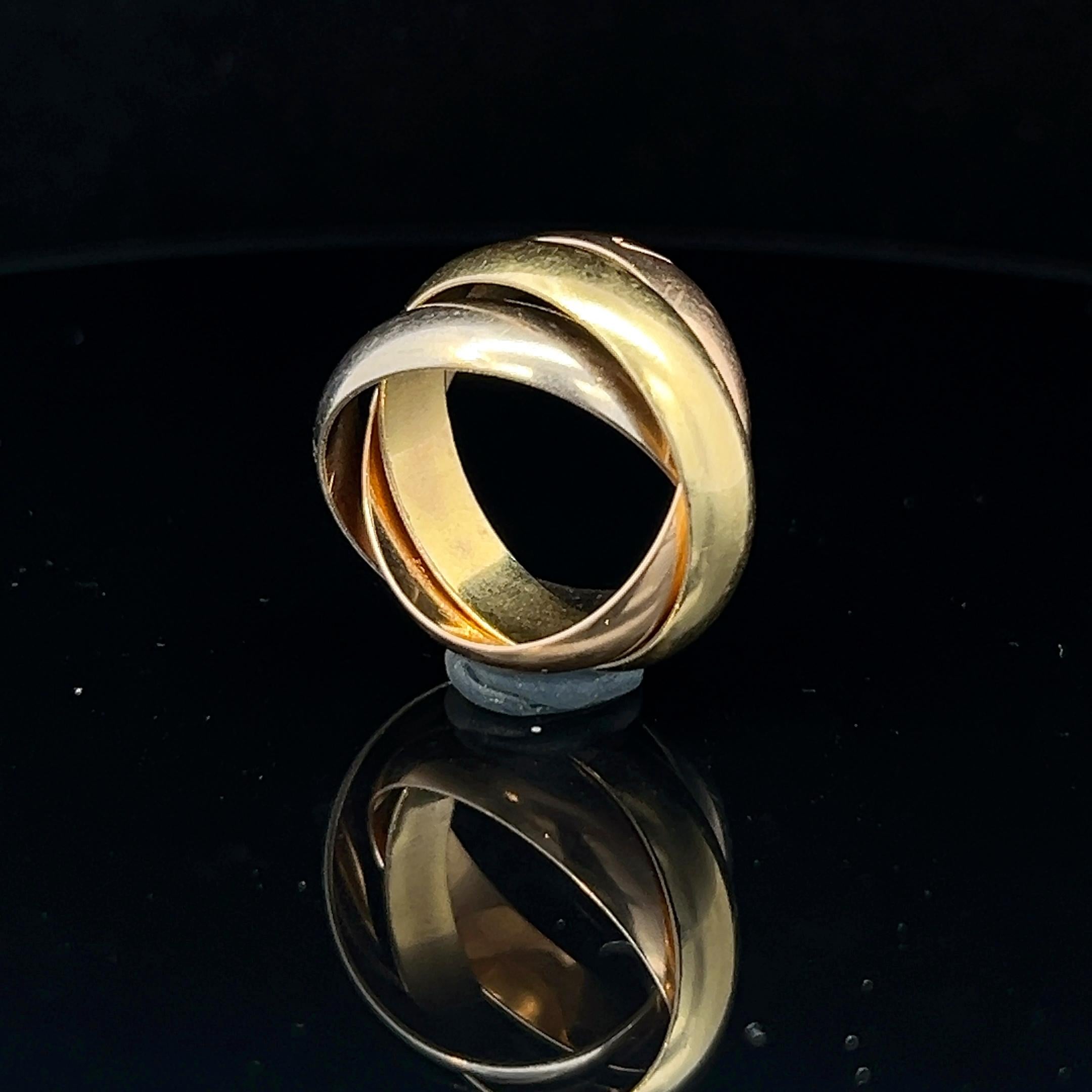 Ring aus 18 Karat Gelb-, Weiß- und Rotgold 