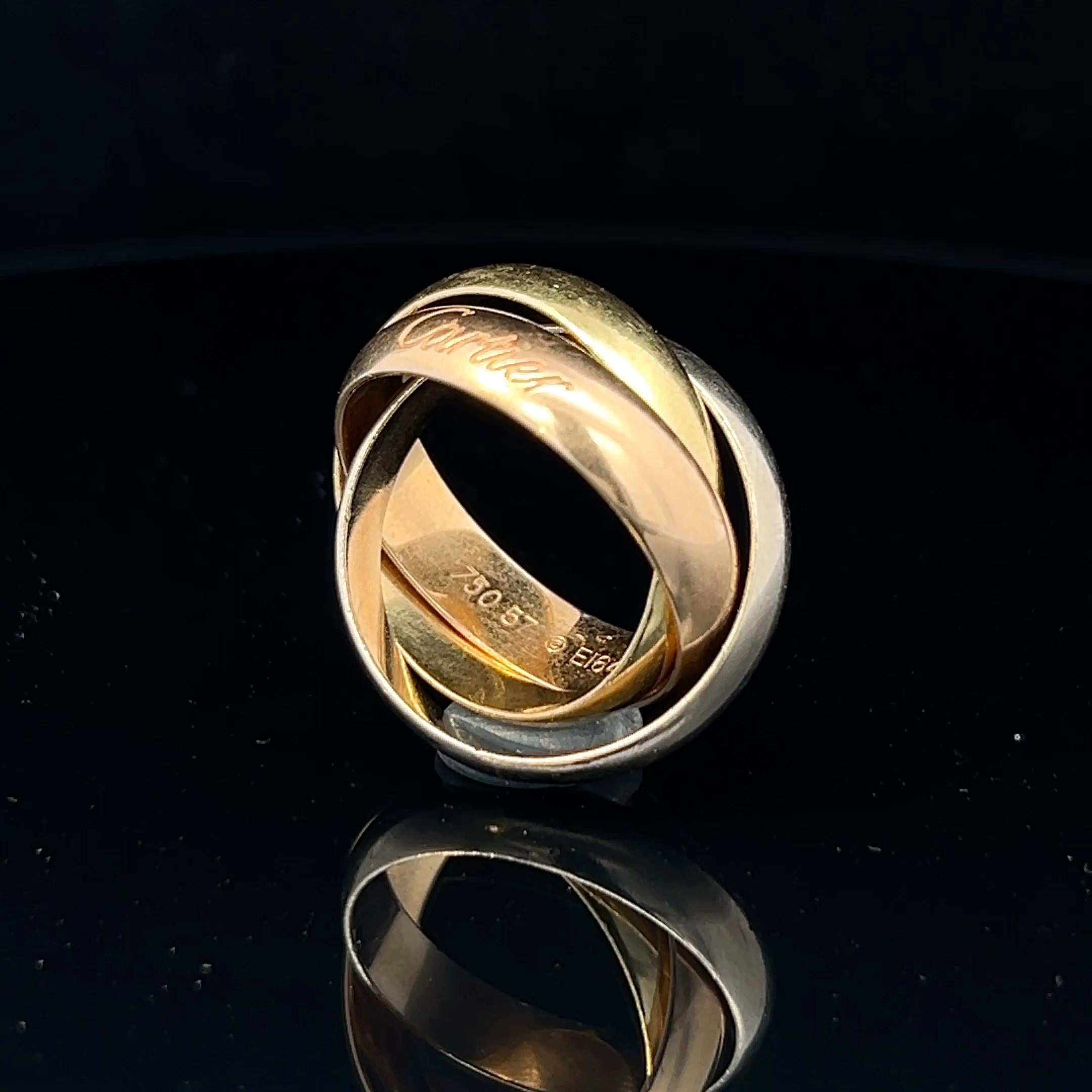 Ring aus 18 Karat Gelb-, Weiß- und Rotgold 