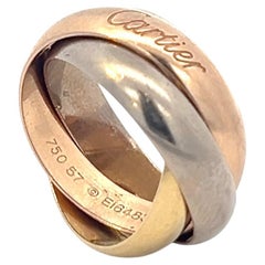 Bague Trinity de Cartier en or jaune, blanc et rouge 18 carats, taille 57, LM