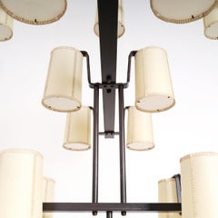 Ein 18-Licht-Kronleuchter aus geschmiedetem Eisen von David Duncan Studio