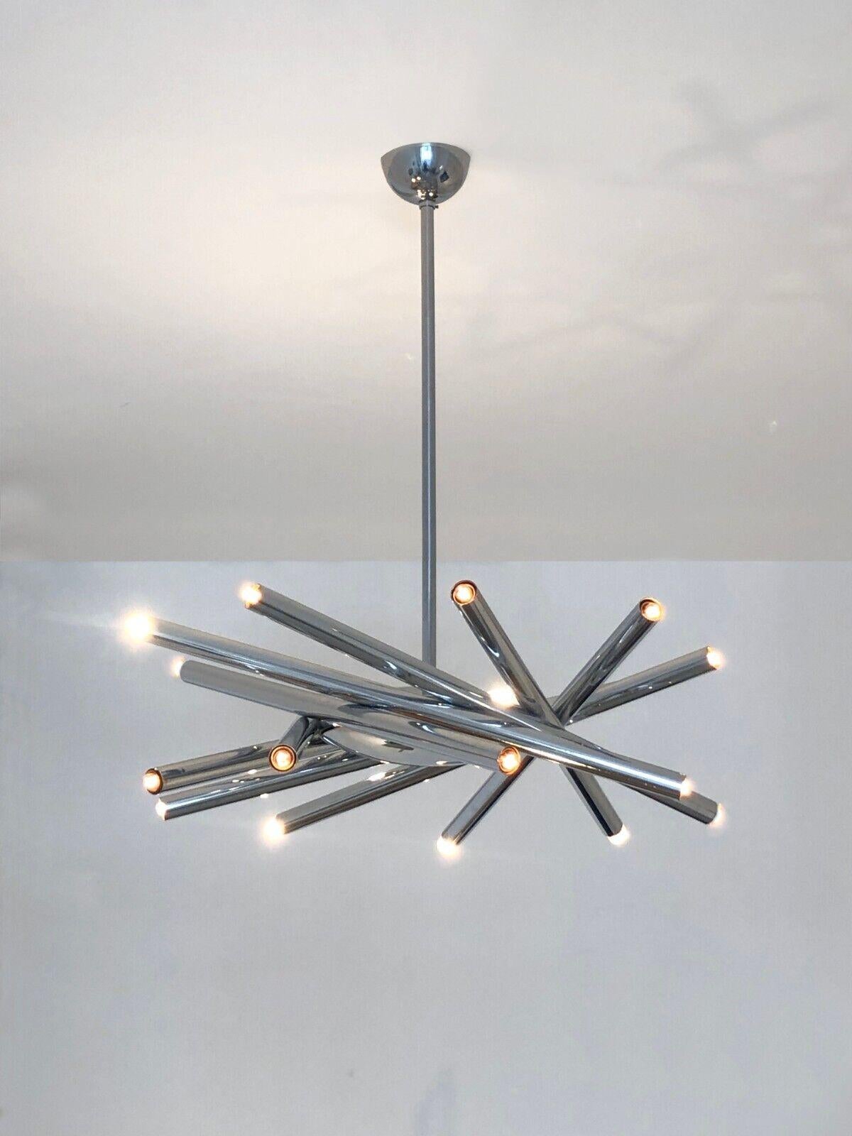 Space Age A 18-Lights RADICAL SPACE-AGE POST-MODERN CEILING FIXTURE by STILNOVO Italy 1970 For Sale
