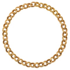 18k Carat Gold Link Necklace