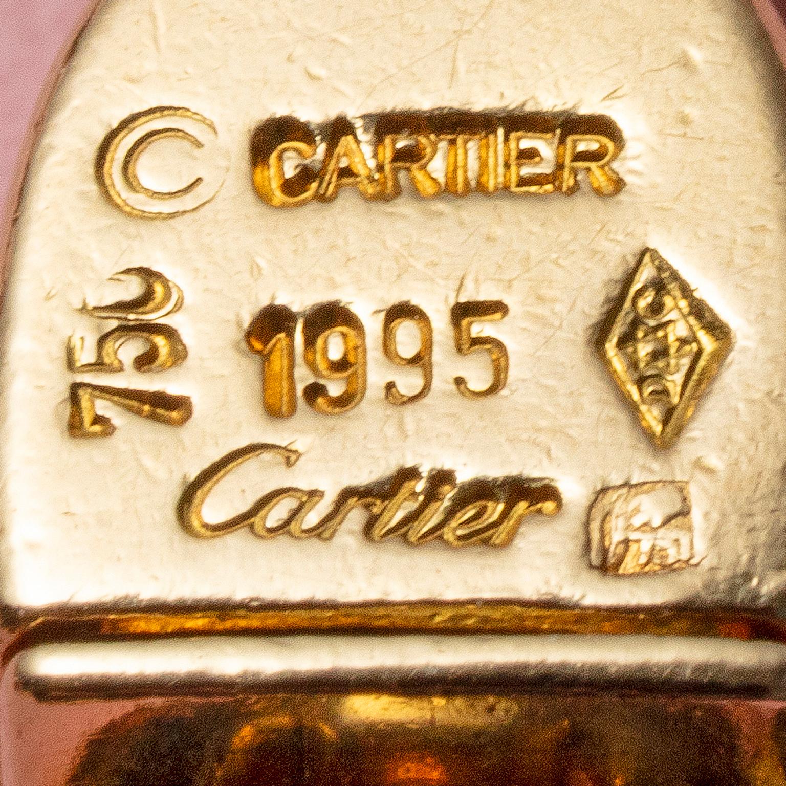 Una pulsera de dijes Cartier de 18 quilates Corte brillante en venta
