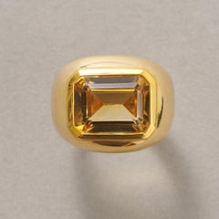 An 18k Gold and Citrine Dress Ring by Poiray
