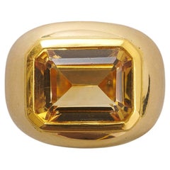 An 18k Gold and Citrine Dress Ring by Poiray