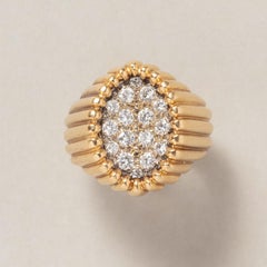 Anillo Tartelette Mellerio de oro de 18 quilates y diamantes