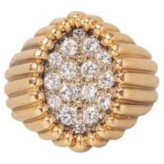 Ein Mellerio Tartelette-Ring aus 18 Karat Gold und Diamanten