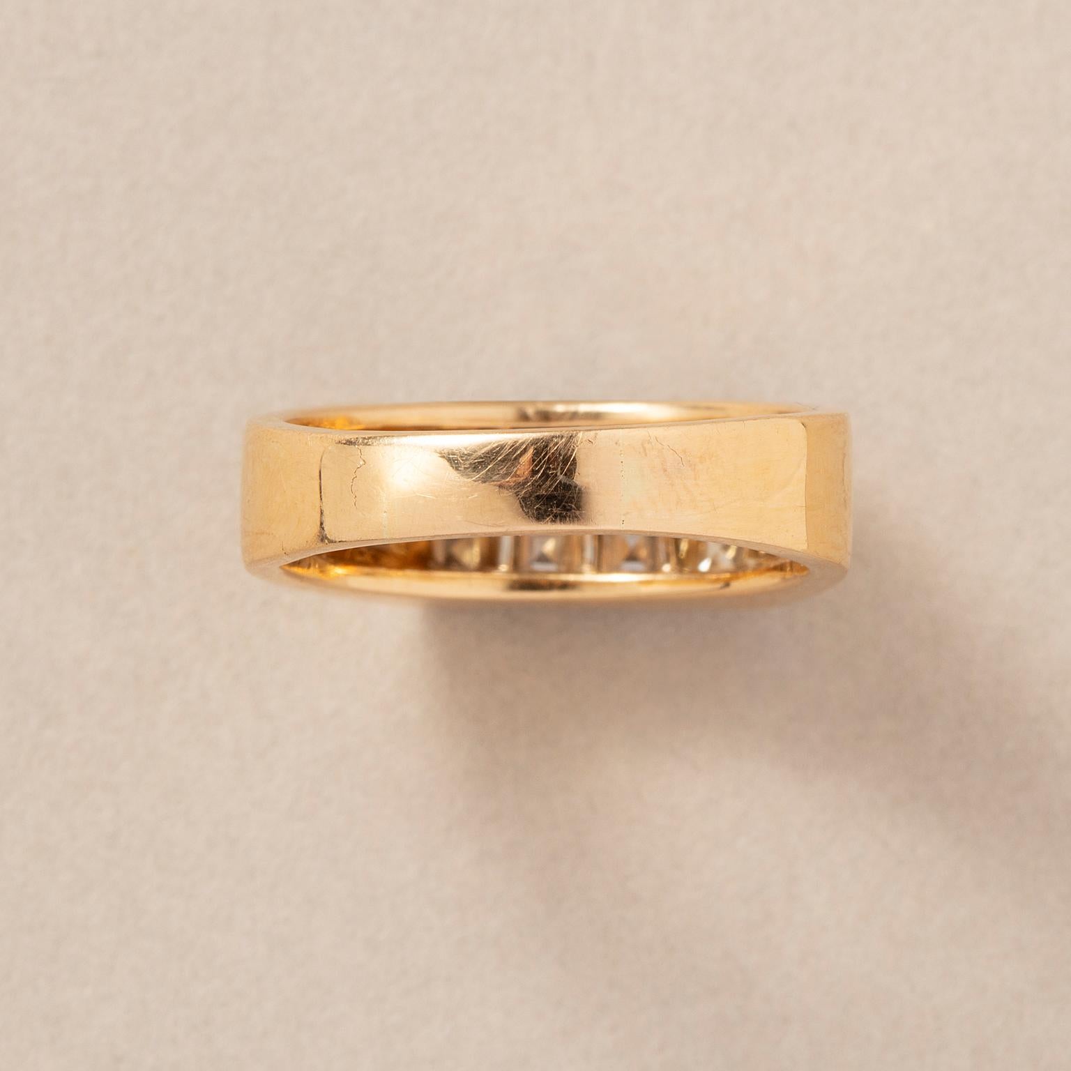 Bague en or 18k et diamants d'Oscar Heyman Bon état - En vente à Amsterdam, NL